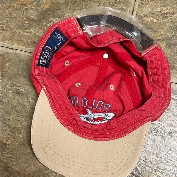 Polo Ralph Lauren Red Cap with Blue Shark Embroidery - Picture 3 of 6